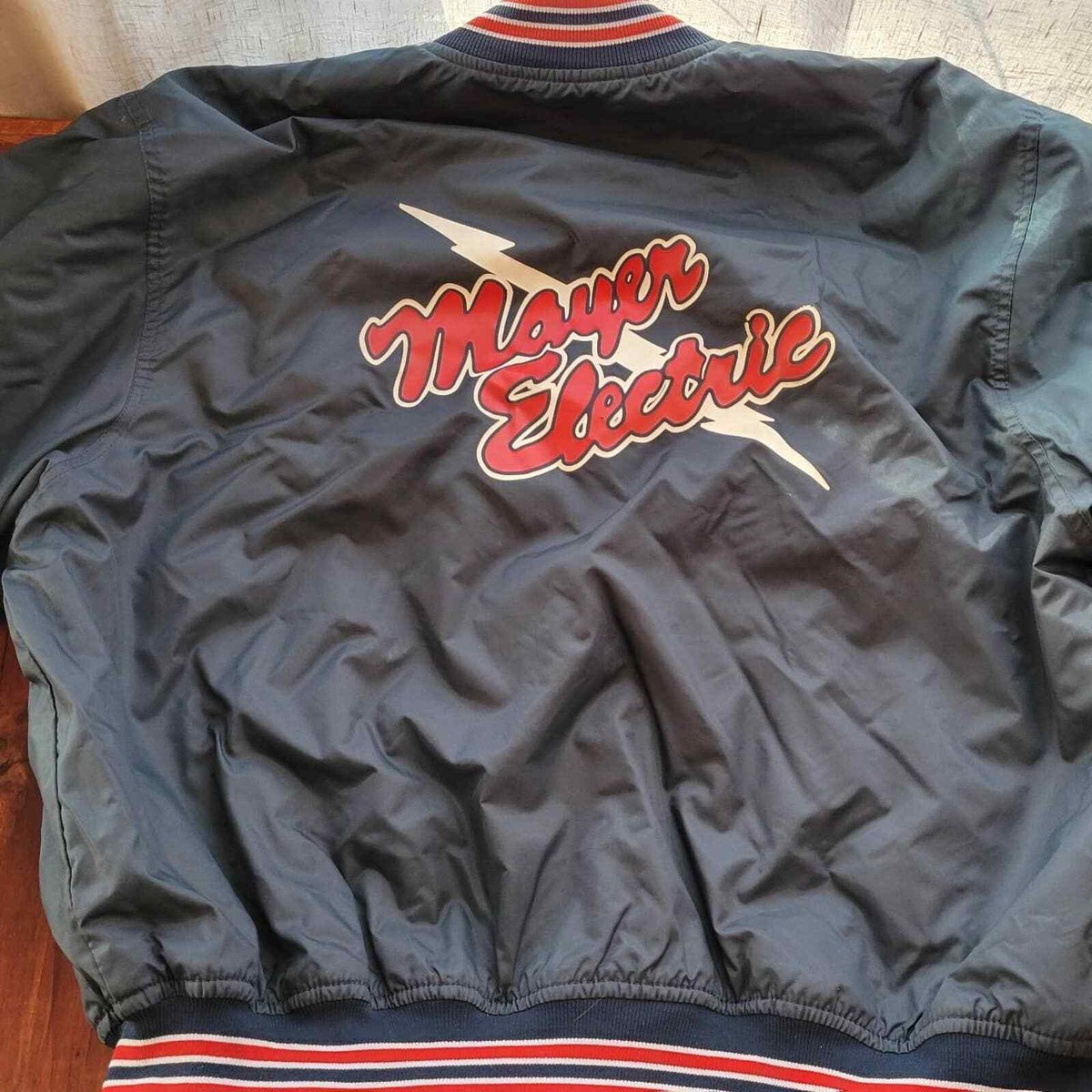 ジャケット・アウター 80s dezert bomber jacket Vintage 80s Bomber Jacket Blue Large USA Made H3 | eBay