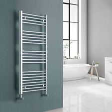 1200mm x 500mm Straight Ladder Rail Chrome Vertical 22mm Bar