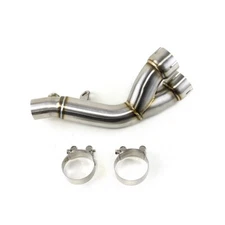 For Yamaha YZF R6 2006-2024 Modified Exhaust Mid Link Pipe Slip on Stock Muffler