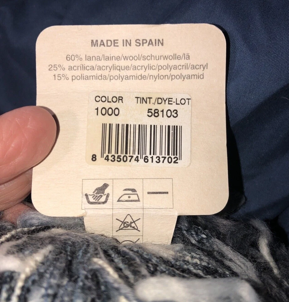 Katia Hippy Mix Wool Blend Slubbed Novelty Yarn From Spain - Image 4 of 4