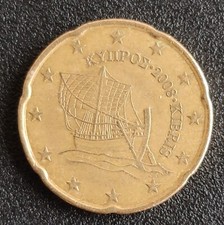🔴CYPRUS   20  Euro Cent  2008   Hihg grade coin🔴