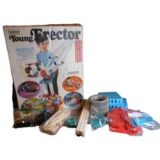 1975 Young Erector by Gabriel Original Box Vintage Building Toy 33005 147 PCs