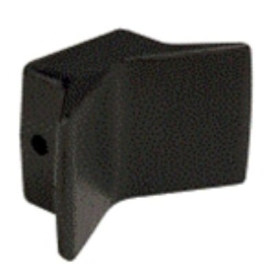 Bow Stop V Block, 4'' Wide Black Rubber 1/2'' I.D. 7Y44-4