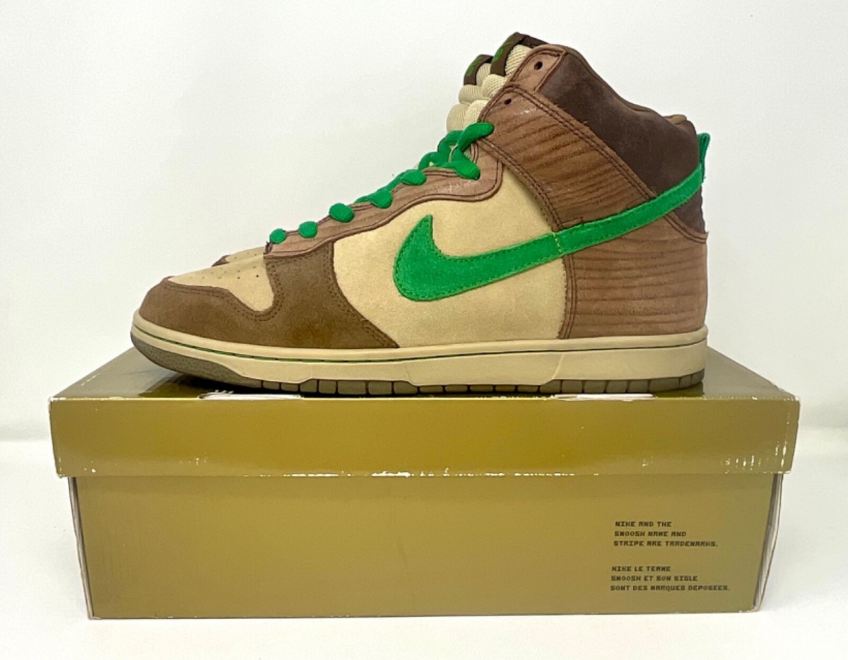 Size 11.5 - Nike Dunk Premium SB High Tweed Classic Green 