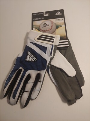 adidas Gloves. Unisex Adult Batting gloves. Navy Blue, White. Size XXL, 2XL New