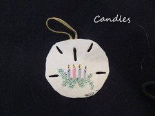 Sand dollar Christmas ornament, hand painted