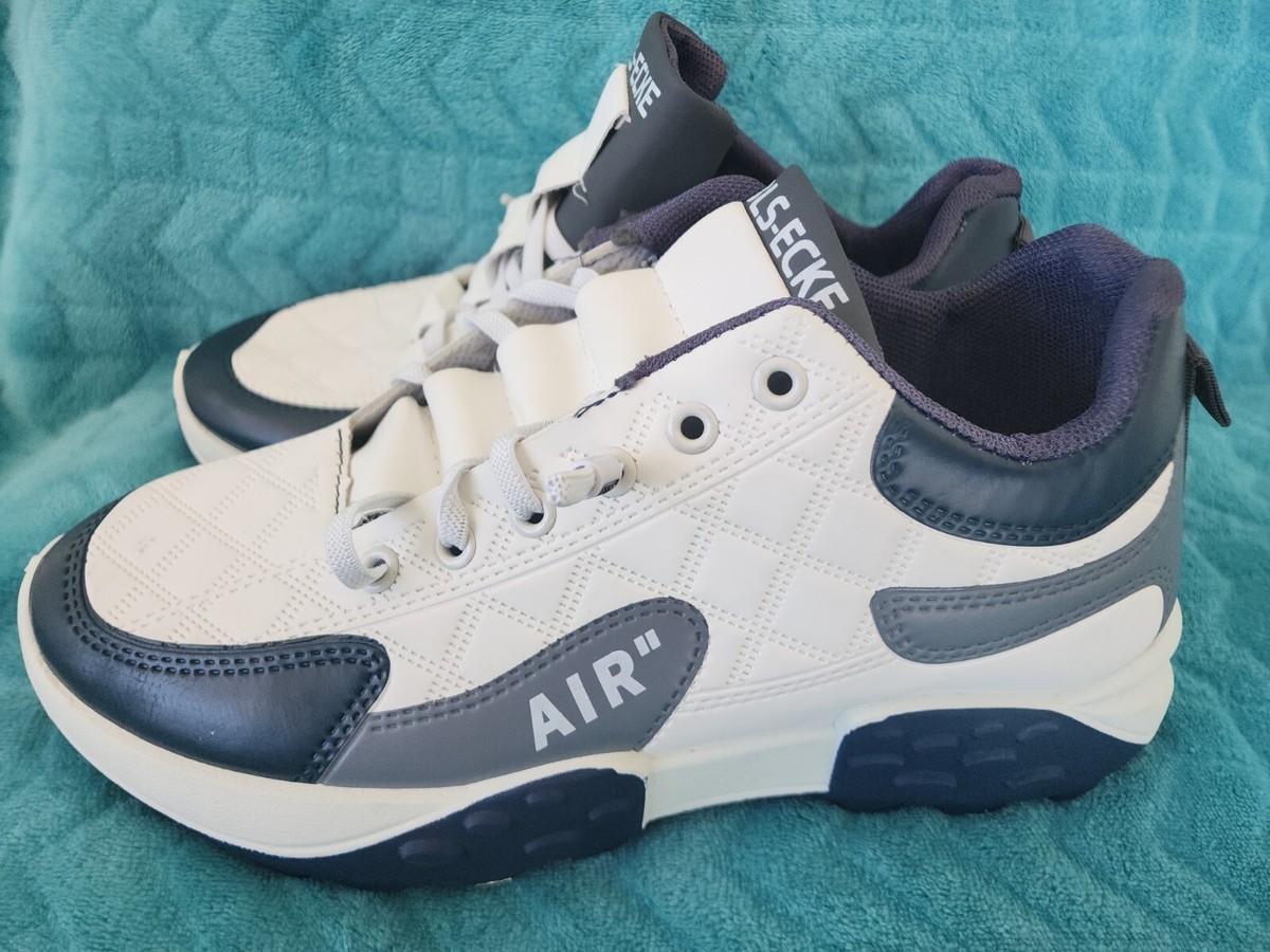 BLS-ECKE RUNNING/TRAINING SHOES NAVY/WHITE MENS SIZE