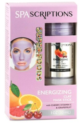 SpaScriptionsSuperfoods - Energizing Clay Mask Stick with Cherry, Vitamin C New!