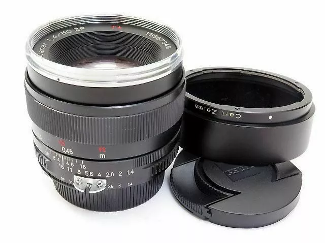 Carl Zeiss Planar T* 50mm F1.4 ZF MF Standard Prime Lens for Nikon F from  Japan