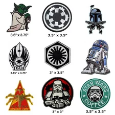 Star Wars Iron On Patch Empire Darth Vader Stormtrooper Luke Skywalker Jedi R2D2