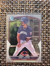 2023 BOWMAN DRAFT CHROME ARIEL CASTRO RC MINNESOTA TWINS #BDC-150 BASE