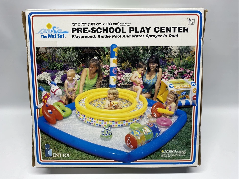 INTEX Wet Set Pre-School Play Center Pool Water Sprayer 72"x72" Vintage New 1999 - Image 2 of 4