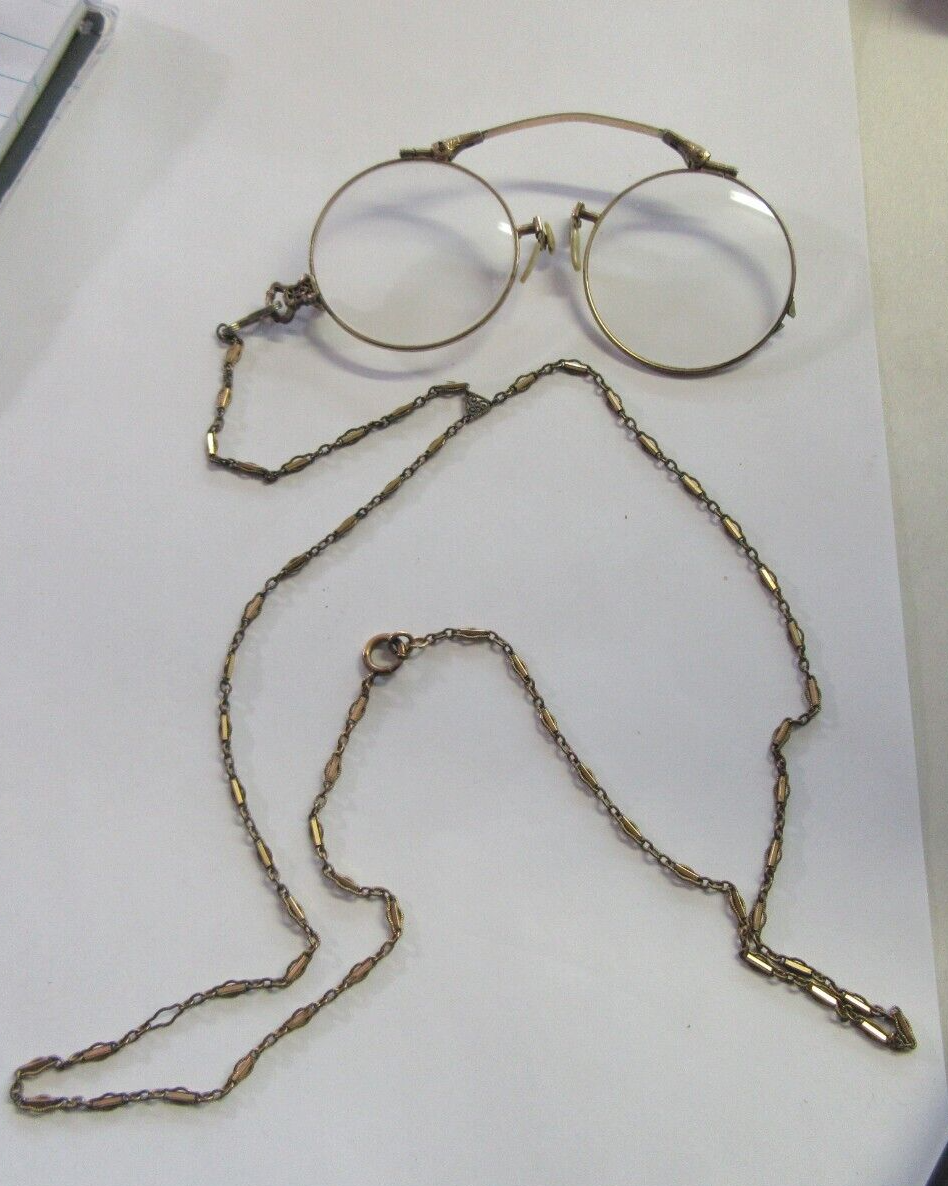 Antique VICTORIAN GLASSES-SPECTACLES 12K Gold-Filled | eBay