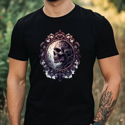 T-Shirt Herren Gothic Motiv Baumwolle Größe XS bis 5XL