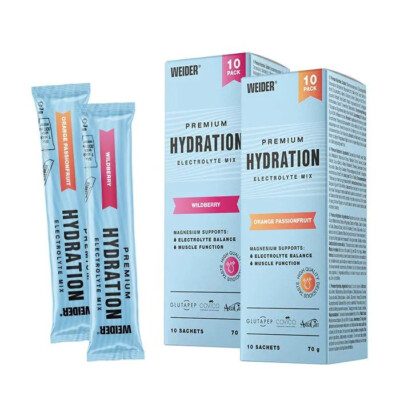 Weider Premium Hydration 10 Stickpacks pro Karton Electrolyte (249,86EUR/1000g)