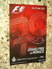 70 EME GRAND PRIX MONACO 2012 AFFICHE ORIGINALE F1 FORMULE 1 FORMULA ONE