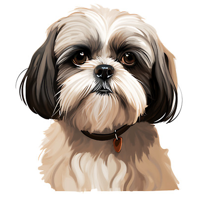 XXL Shih Tzu Auto Aufkleber Hunde Sticker