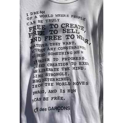 COMME des GARCONS I DREAM LS TEE ロングTシャツ Comme des Garcons 2009 'I dream' long sleeve t sheet | eBay