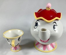 DISNEY Mrs. Potts Teapot  Chip Cup Set Beauty and the Beast Sounds Not Working