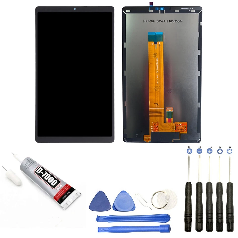 VISIODIRECT VITRE+ ECRAN LCD POUR SAMSUNG GALAXY TAB A7 LITE 8.7 SM-T220 SM-T225 NOIR+OUTILS