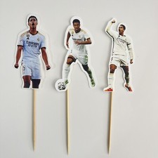 ANY 3 Footballer Cake Toppers | Custom Football Birthday Cake Decor Theme