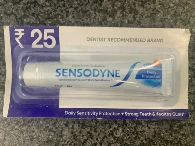 Sensodyne Toothpaste Daily Protection Sensitivity Teeth Healthy Gums Travel 20g
