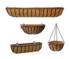 Heavy Duty Garden Wall Troughs Hanging Baskets Wall Basket Mangers Boxes Pots