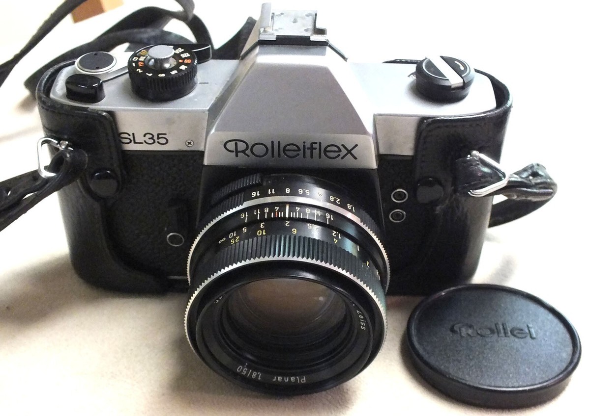 Rolleiflex SL35 SLR Film Camera w/Carl Zeiss Planar 50mm 1.8 Prime