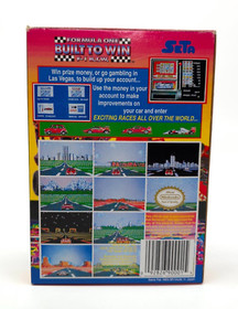 Formula One Built To Win Nintendo NES 🏆 Collector 🏆 USA