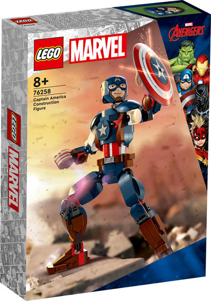 Lego 76258 Super Heroes Marvel Personaggio di Captain America