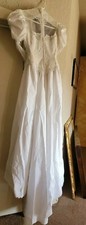vintage wedding gown "Lifetime Of Loveliness" Beaded,Satin,Lace, train NWT MIB