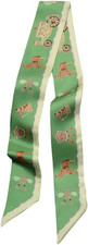 100 Mulberry Silk Skinny Scarf Hair Ribbon Neckerchief Handbag Handle Wrap