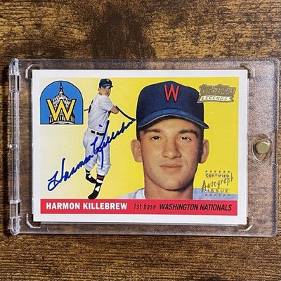 2002 Topps Archives Harmon Killebrew Rookie Reprint Auto SP #124 Nationals HOF