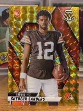 2025 Panini Mosaic - Mosaic Reactive Yellow Shedeur Sanders RC #290 Browns
