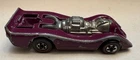Vintage 1970 Hot Wheels Redlines JET THREAT Purple w/ Yellow Flames - Hong Kong