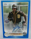 James Wood 2022 Topps Pro Debut Blue Rookie Auto Autograph #ed 108/150