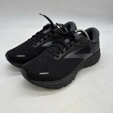 Brooks Ghost 14 Running Shoes Womens 11 D WIDE Triple Black Comfort Casual Gym