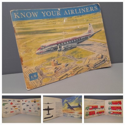 Seltenes Aero SHELL BP Sammlerstück KNOW YOUR AIRLINES Buch Aeronautica Petroliana 