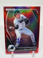 2021 Panini Prizm Draft Picks - Collin Burns #PDP167 Red Prizm (RC) SIGNED