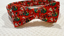 Beau Ties Christmas Kids Bow Tie Boys Size M Ages 1-6 Adjustable Pre-tied Santa