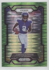 2023 Panini Prizm Rookies Neon Green Pulsar Prizm Jordan Addison #368 Rookie RC