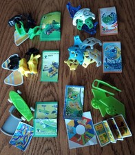 Lot Of 6 Kinder Surprise eggs w/papers Go Move flexi-balls, skates, skateboard