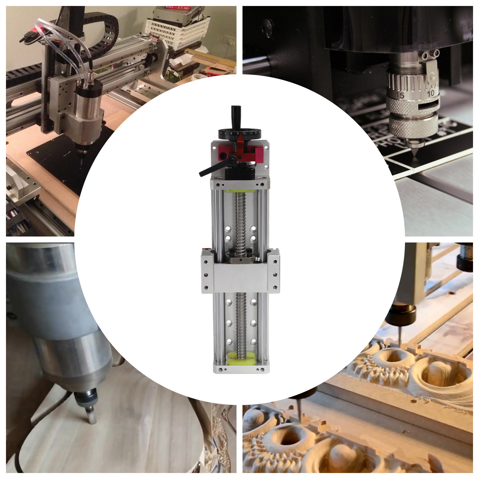 200mm Dual Optical Axis Linear Rail Guide Linear Slide Stage Actuator Ballscrew