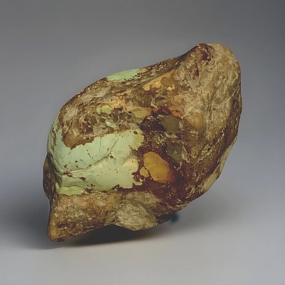 50.6 Grams Unique Robin s Egg Blue and Brown Untreated Number 8 Mine  Turquoise