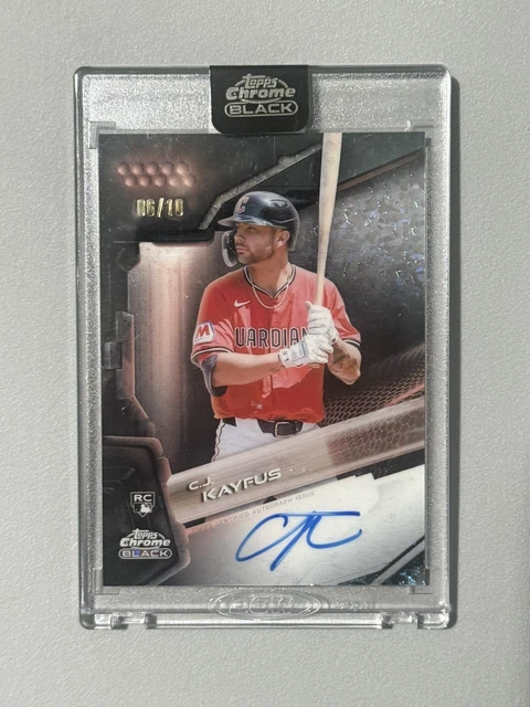 2026 Topps Chrome Black C.J. KAYFUS RC AUTO /10 Cleveland Guardians