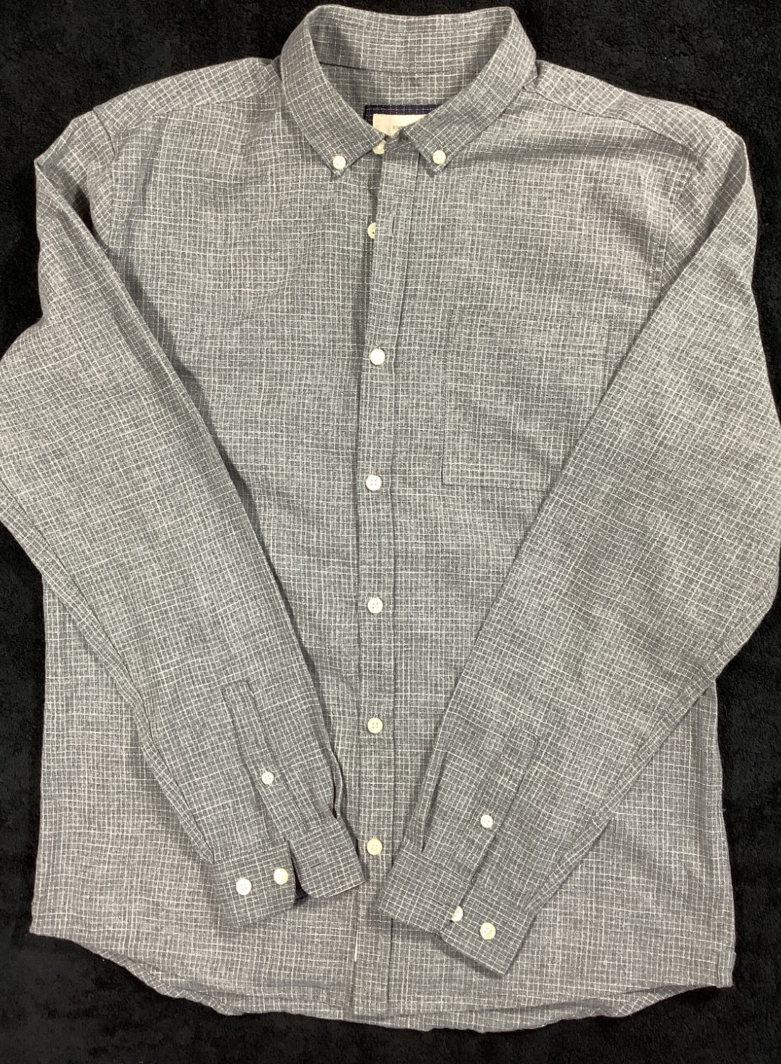 Mens Shirt River Island Medium Grey Long Sleeve Casual Shirts & Tops P28x image 6