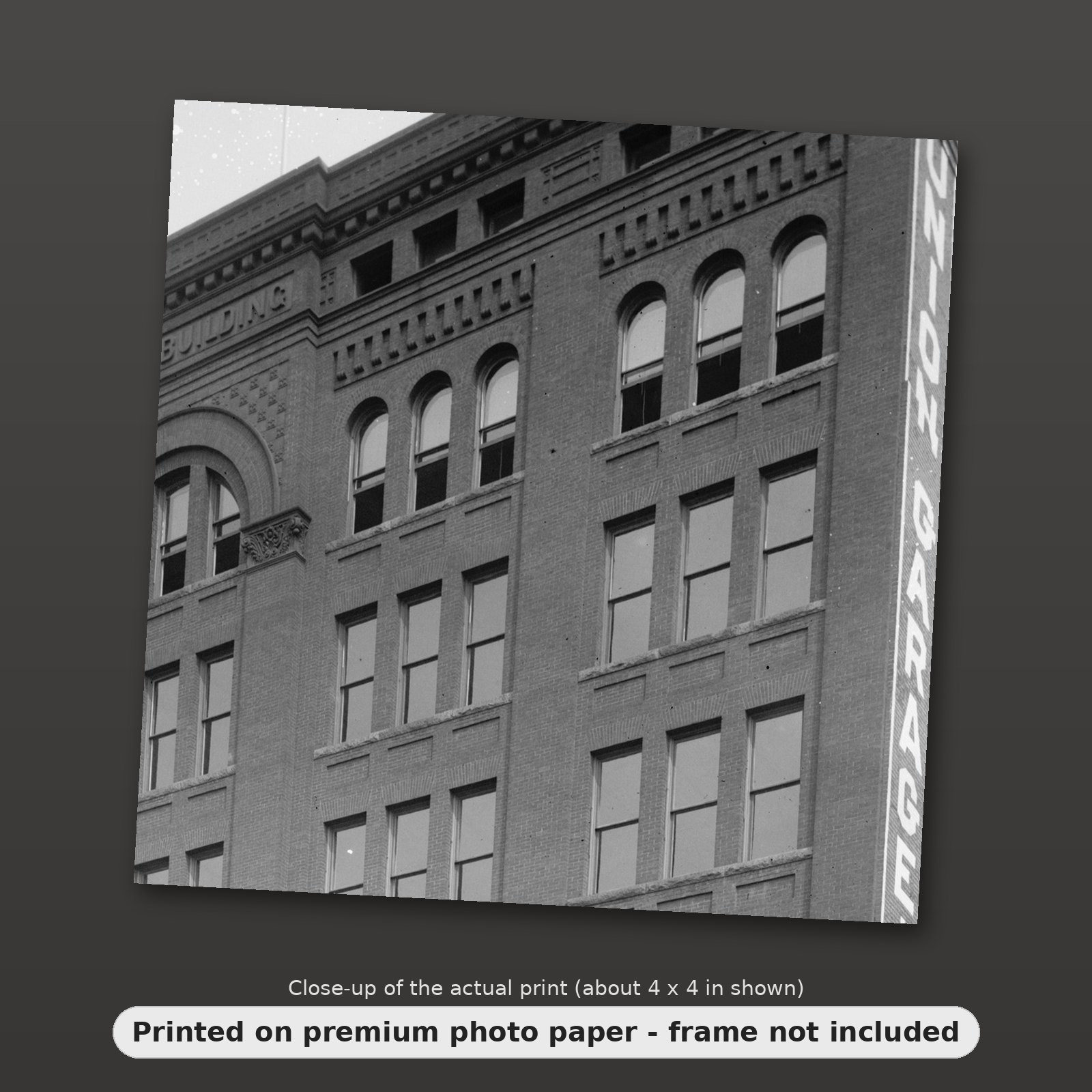 Union Buildng Union Garage Vintage Americana 1910 8x10 Photo Reprint No Frame | eBay