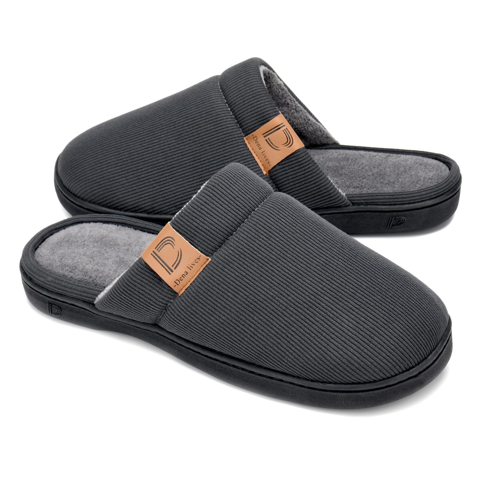 Men's Memory Foam Slippers Soft Men House Shoes Comfort Slip on Bed Slippers ...-image
