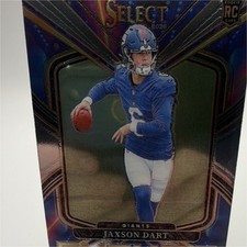 Panini 2025 Select Football Jaxson Dart Future Rookie Insert #19 Giants Card