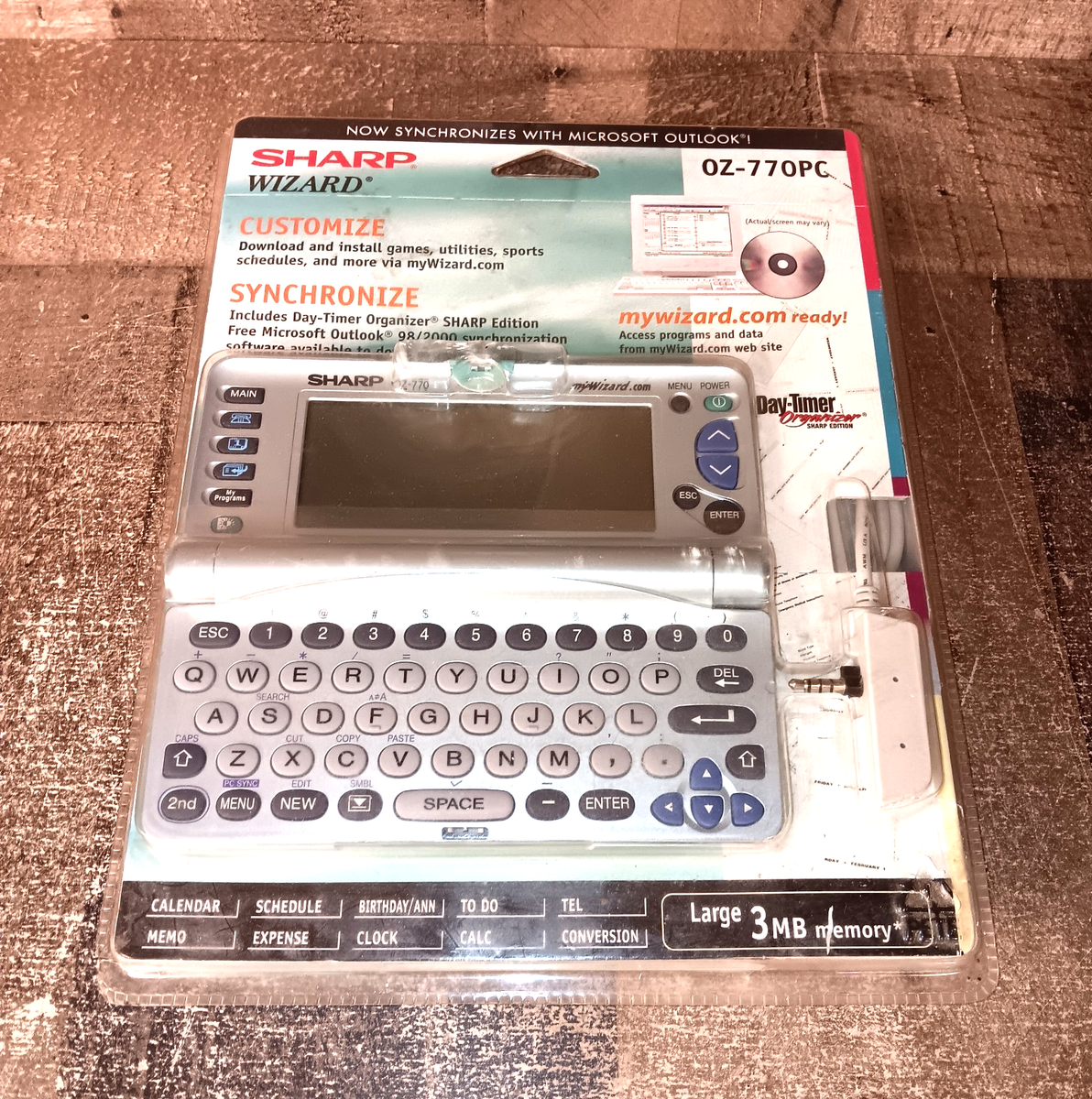 Vintage Sharp Wizard OZ-770PC New Open Box Electronic Personal Organizer  Read